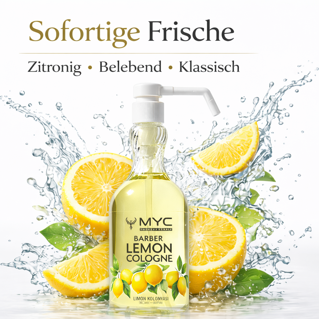 MYC Zitronen-Kolonie für Barbiere – 80° Alkohol – 1000 ml