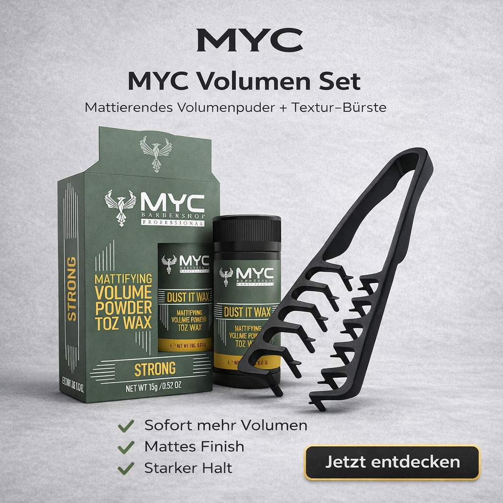 MYC Dust It Wax Set – Mattierendes Volumenpuder + Stylingkamm | Strong Halt