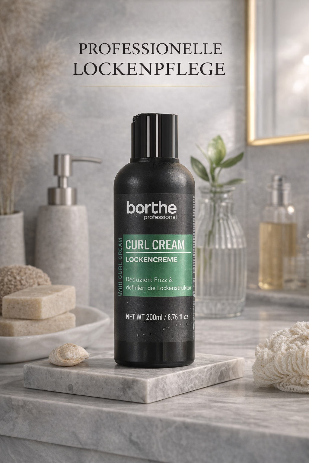 Borthe Professional Curl Cream 200 ml – Lockencreme gegen Frizz für definierte Locken