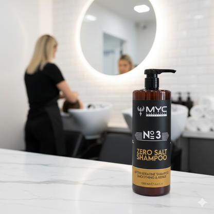 MYC Nr. 3 Zero Salt Shampoo – Salzfreies Shampoo für Keratinbehandlungen (1000 ml)