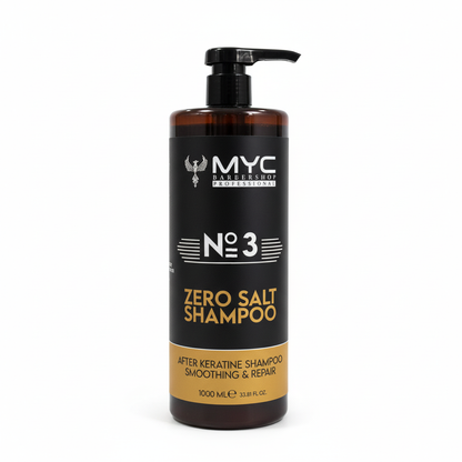 MYC Nr. 3 Zero Salt Shampoo – Salzfreies Shampoo für Keratinbehandlungen (1000 ml)