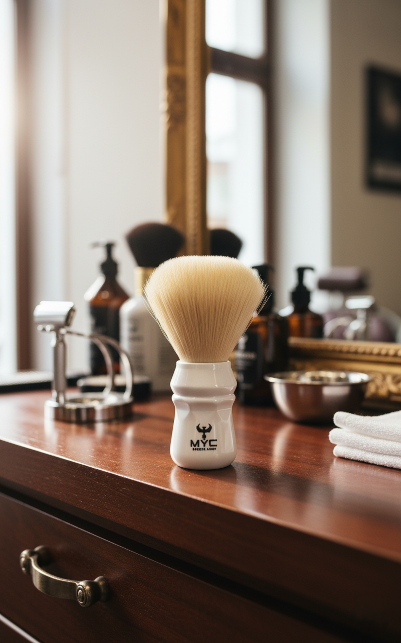 MYC Barber Rasierpinsel – Professioneller Barber Pinsel