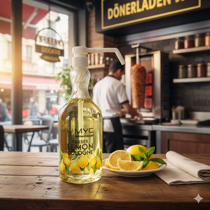 MYC Zitronen-Kolonie für Barbiere – 80° Alkohol – 1000 ml