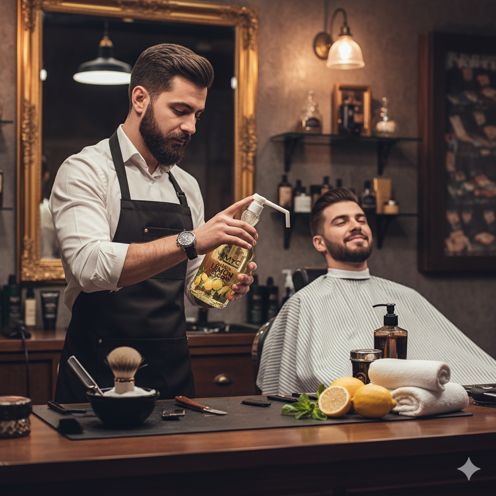 MYC Zitronen-Kolonie für Barbiere – 80° Alkohol – 1000 ml