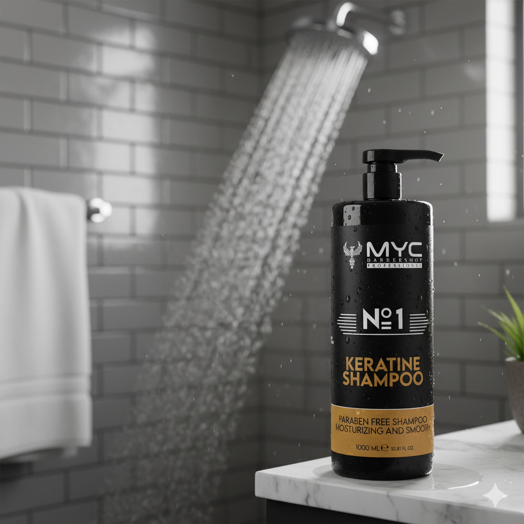 MYC Nr. 1 Keratin Shampoo – Parabenfrei, Glättend & Feuchtigkeitsspendend (1000 ml)