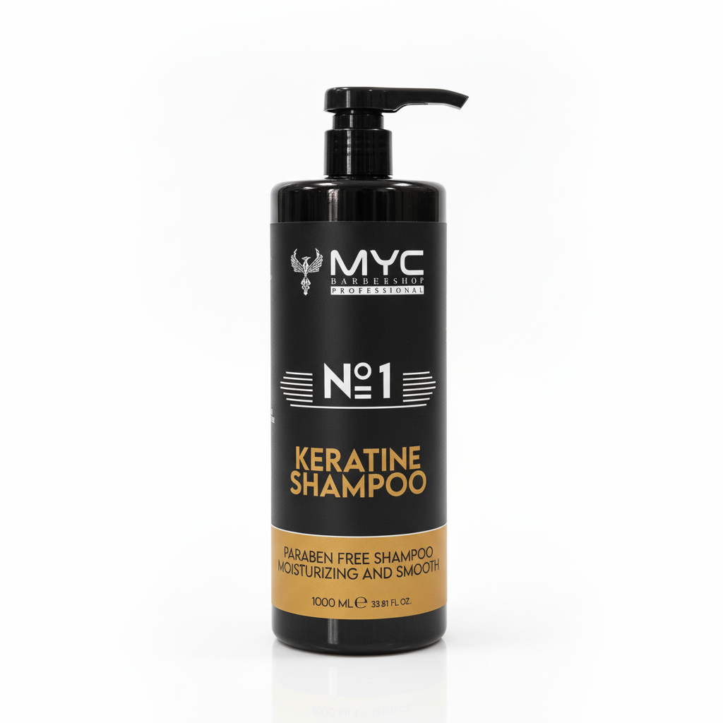 MYC Nr. 1 Keratin Shampoo – Parabenfrei, Glättend & Feuchtigkeitsspendend (1000 ml)