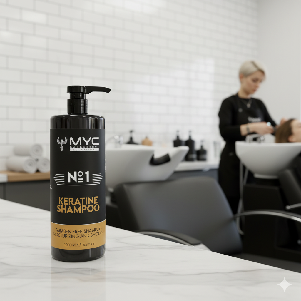 MYC Nr. 1 Keratin Shampoo – Parabenfrei, Glättend & Feuchtigkeitsspendend (1000 ml)