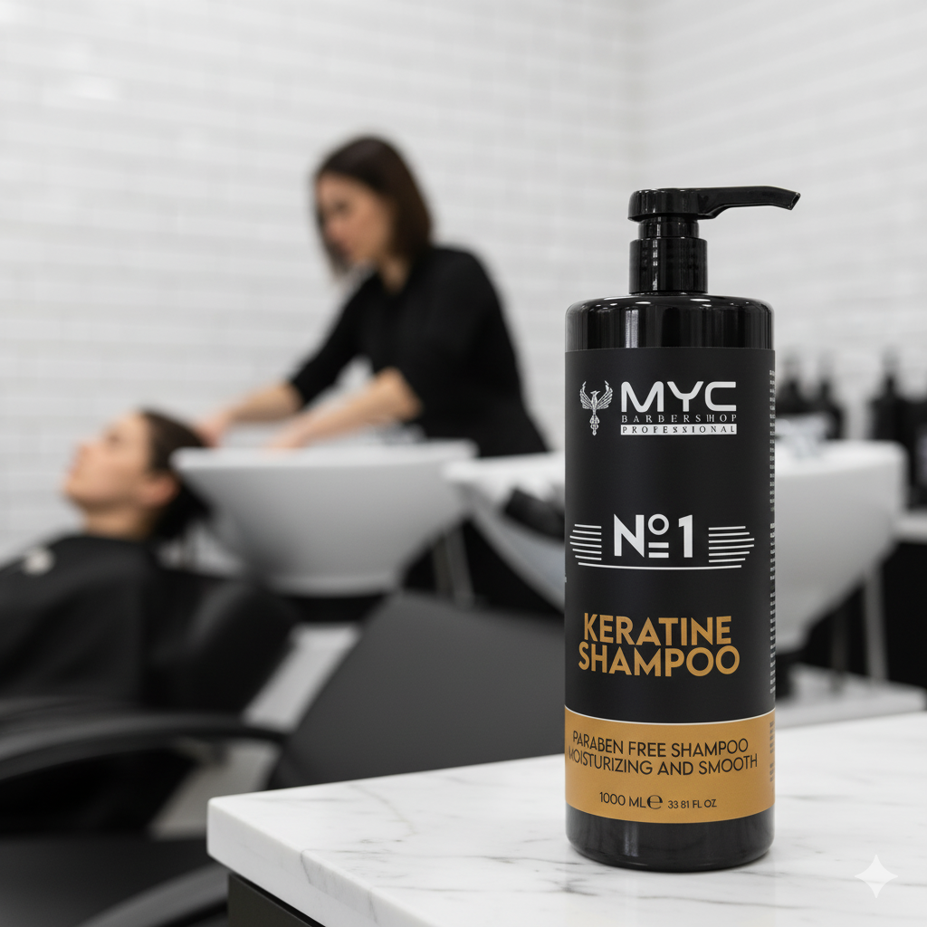 MYC Nr. 1 Keratin Shampoo – Parabenfrei, Glättend & Feuchtigkeitsspendend (1000 ml)