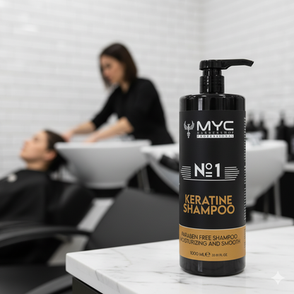 MYC Nr. 1 Keratin Shampoo – Parabenfrei, Glättend & Feuchtigkeitsspendend (1000 ml)