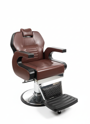 MYC Classic Barberstuhl – Braun & Schwarz | Hydraulisch | Profi-Ausführung