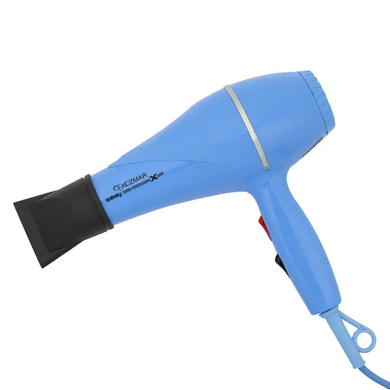 Infinity X4000 Profi Haartrockner – 2400W, Blau, Großer Fön für Salon