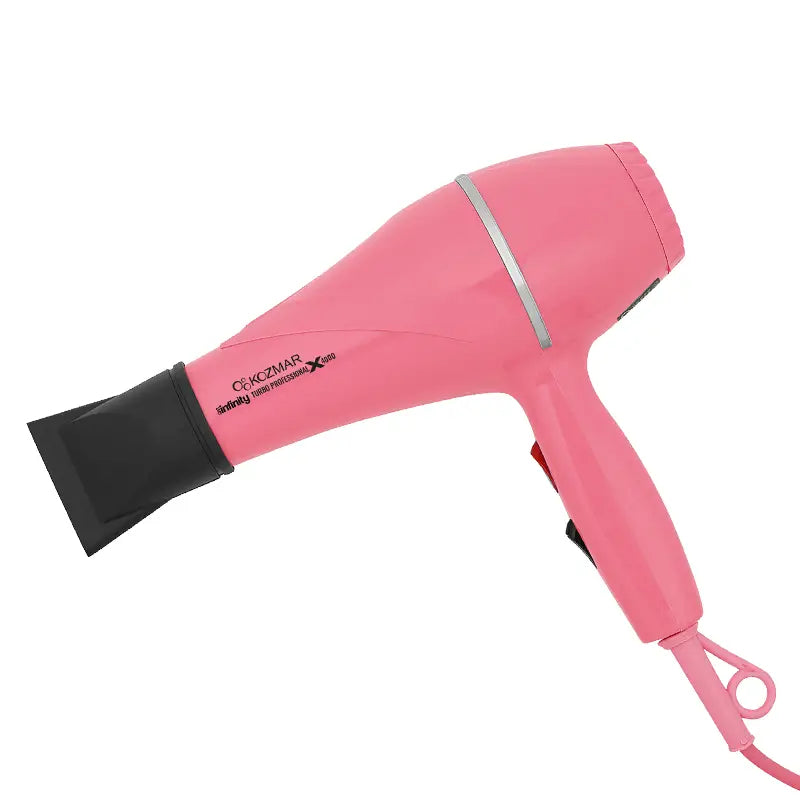 Infinity X4000 Profi Haartrockner – 2400W, Rosa, Großer Fön für Salon