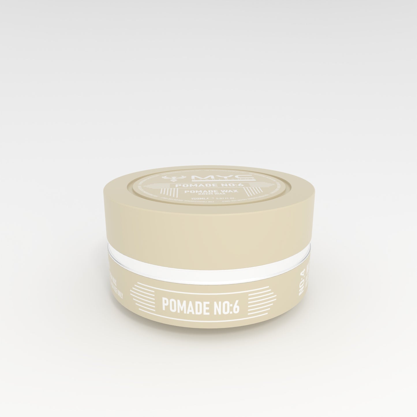 MYC Pomade No:6 Pomade Haarwachs 150ml – Klassischer Glanz & cremiges Styling für Männer