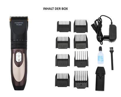 Powertec TR-6500 Profi Haarschneidemaschine mit Ersatzakku
