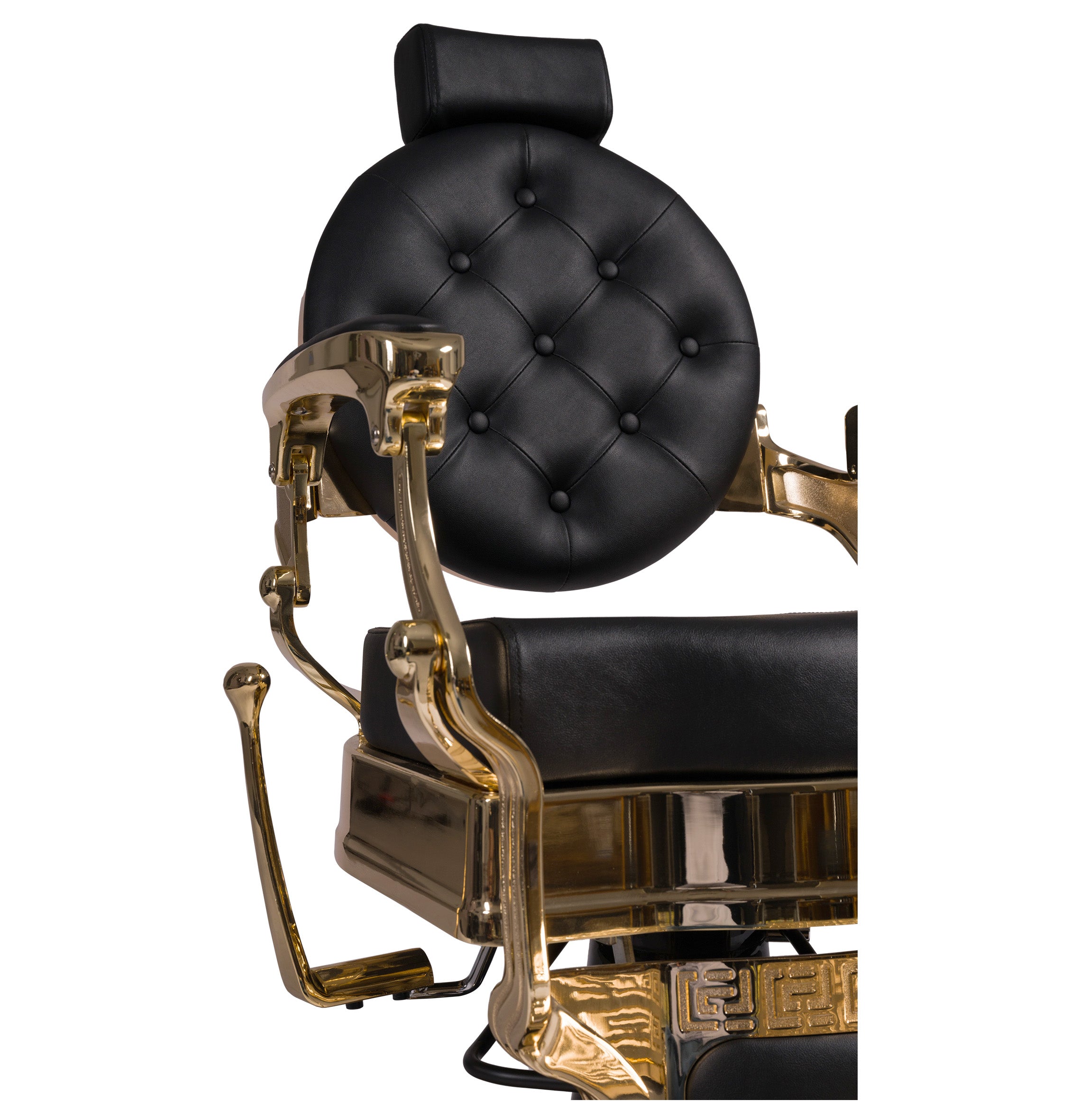 MYC Empire Luxus Barberstuhl Schwarz Gold – Premium Friseurstuhl für Barbershop