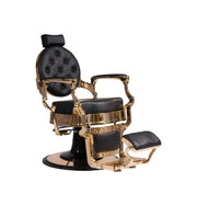 MYC Empire Luxus Barberstuhl Schwarz Gold – Premium Friseurstuhl für Barbershop