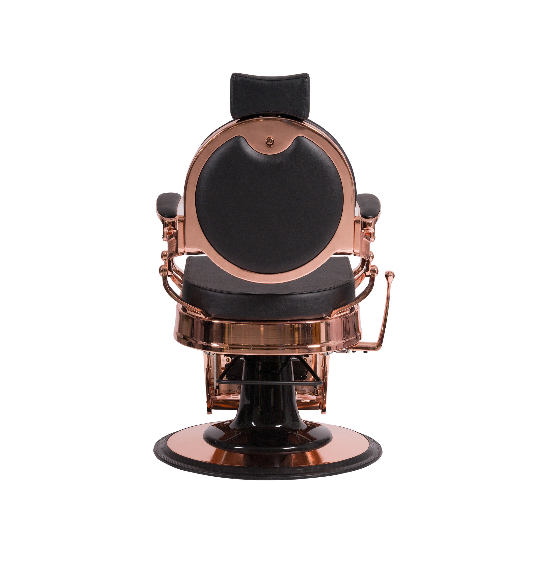 MYC Empire Luxus Barberstuhl Schwarz Rosegold – Premium Friseurstuhl für Barbershop