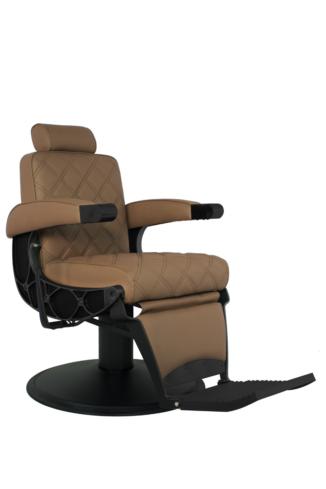 MYC HAWK Barberstuhl Braun Schwarz – Moderner Friseurstuhl für Barbershop
