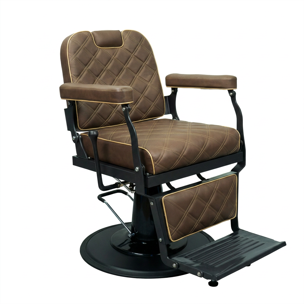 MYC Brusk Barberstuhl Dunkelbraun