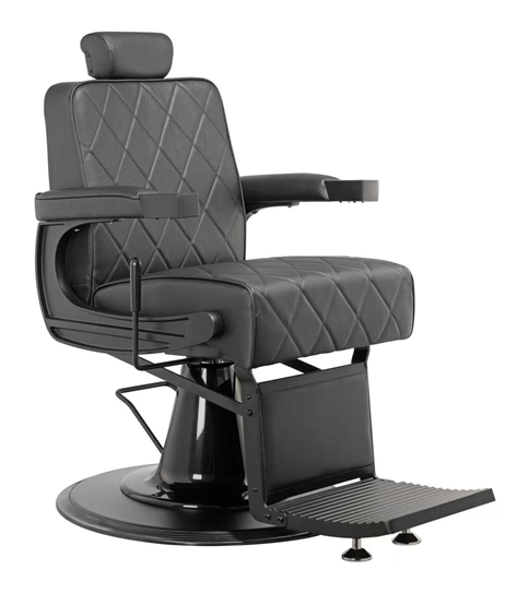 MYC TAPER 2.0 Barberstuhl Schwarz – Klassischer Friseurstuhl für Barbershop