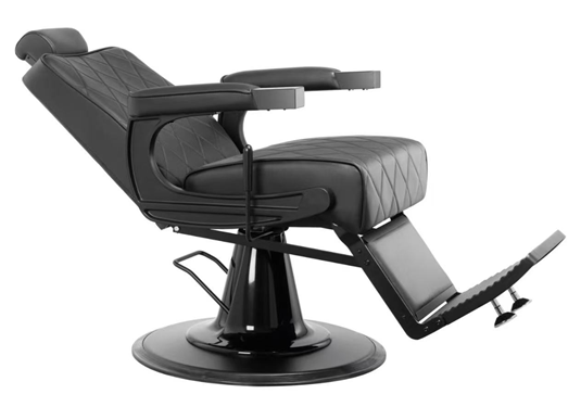 MYC TAPER 2.0 Barberstuhl Schwarz – Klassischer Friseurstuhl für Barbershop
