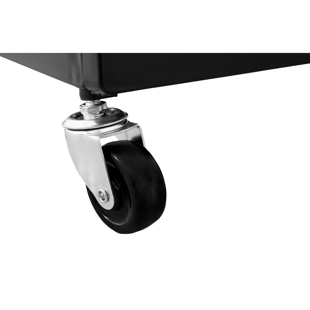 MYC Friseur Arbeitswagen Schwarz – Rollwagen mit 5 Schubladen | Barber Trolley Salon