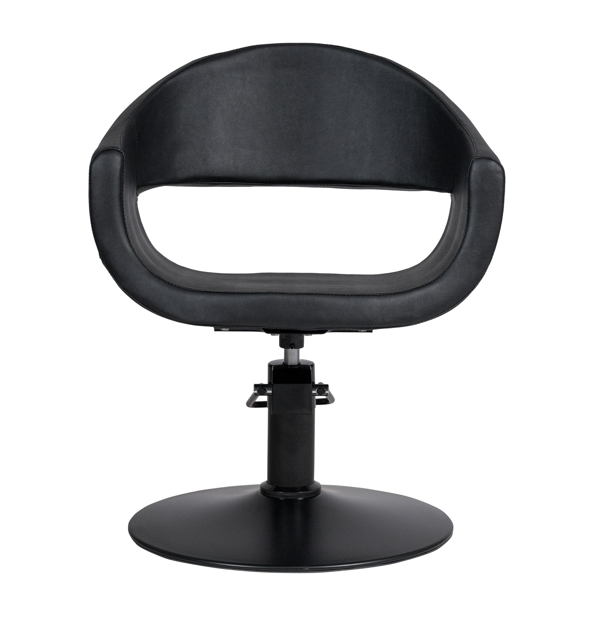 MYC GLAM Friseurstuhl in eleganter Schwarz-Farbe, Luxuriöser Friseur stuhl