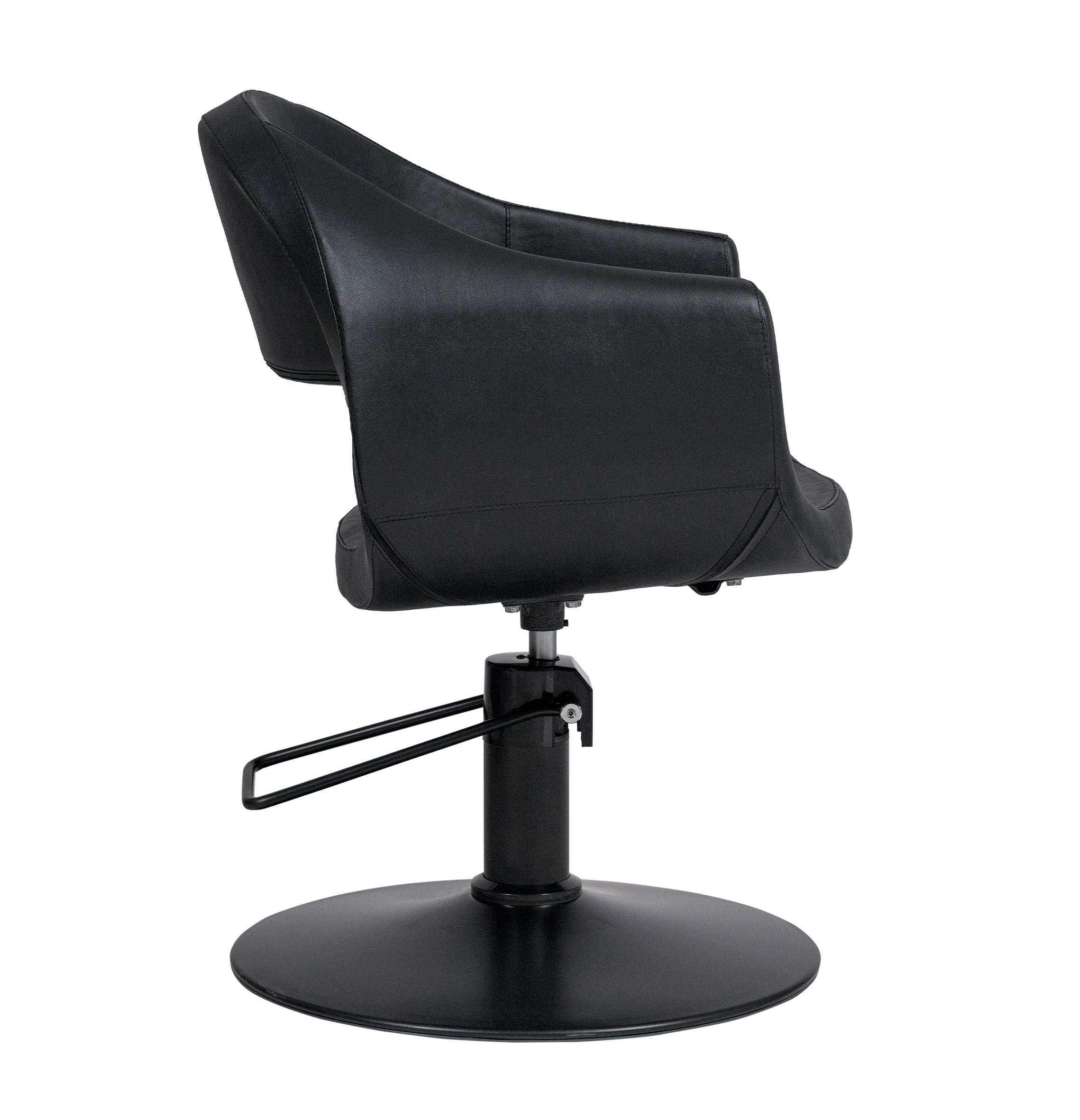 MYC GLAM Friseurstuhl in eleganter Schwarz-Farbe, Luxuriöser Friseur stuhl