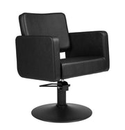 MYC CLASS-R Friseurstuhl Schwarz – Moderner Salonstuhl mit Hydraulik | Barberstuhl Profi