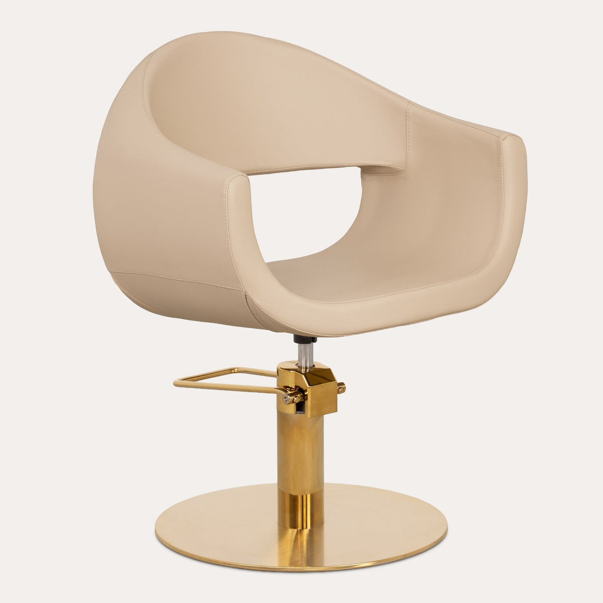 MYC Glam RG Friseurstuhl Beige Gold