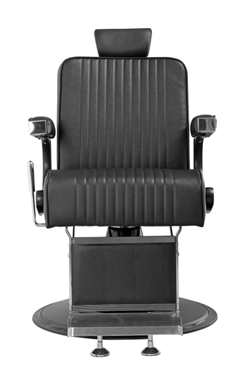 MYC QUIFF Barberstuhl Schwarz Chrom – Moderner Friseurstuhl für Barbershop