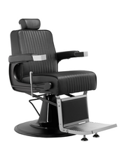 MYC QUIFF Barberstuhl Schwarz Chrom – Moderner Friseurstuhl für Barbershop