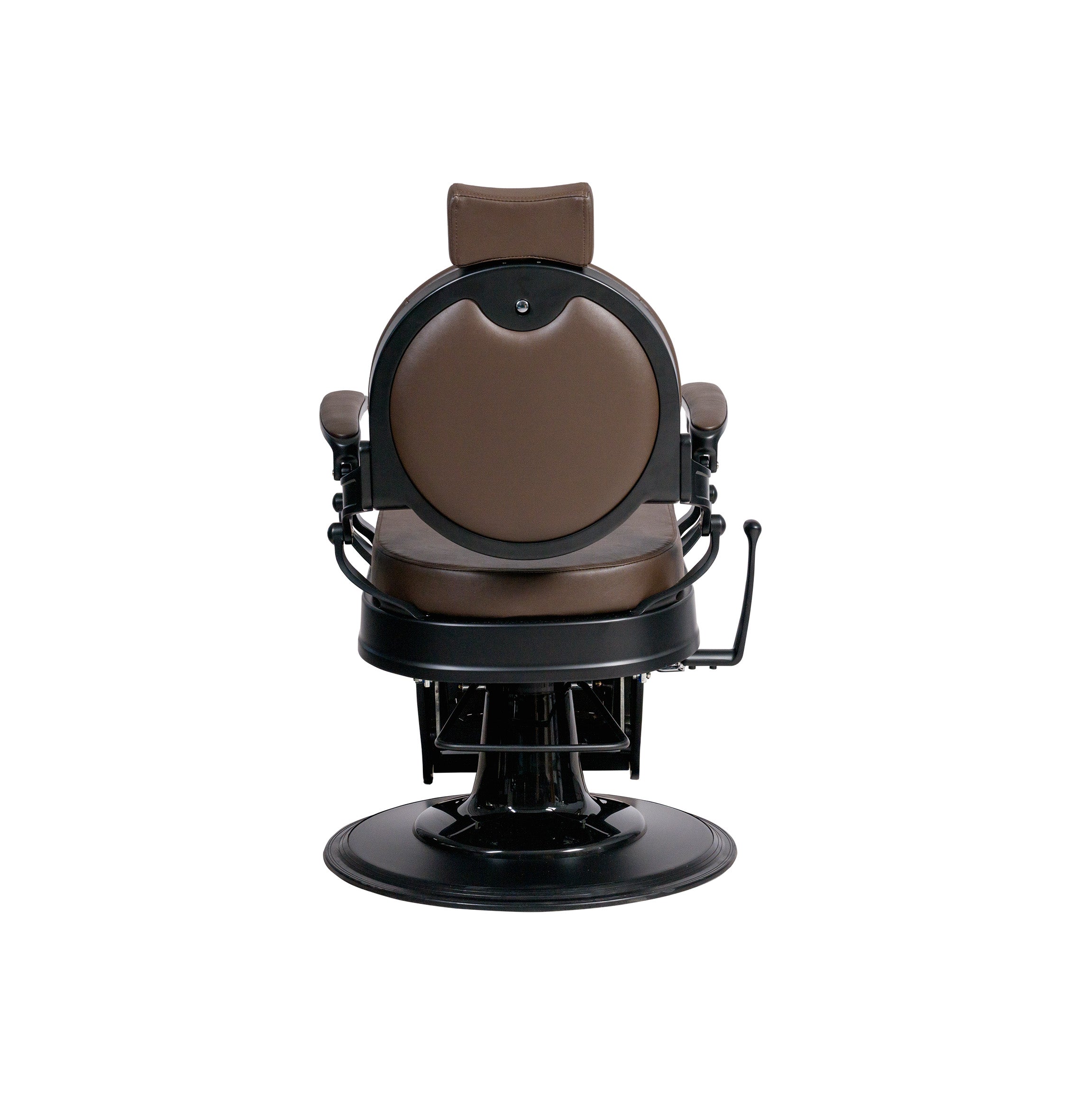 MYC Empire Barberstuhl Braun Schwarz – Klassischer Friseurstuhl für Barbershop