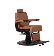 MYC Dour Barberstuhl Braun Schwarz – Moderner Friseurstuhl für Barbershop
