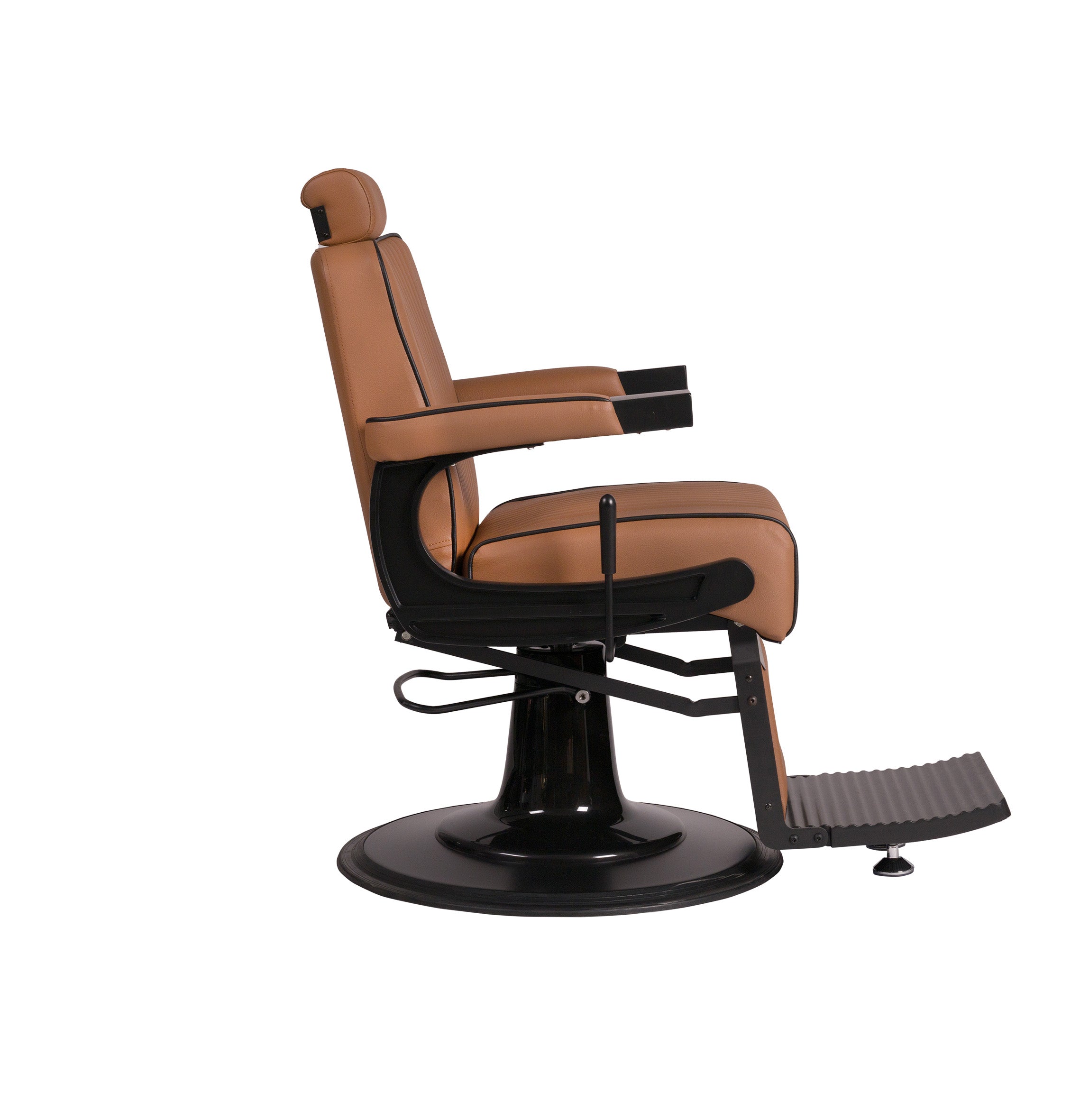 MYC Dour Barberstuhl Braun Schwarz – Moderner Friseurstuhl für Barbershop