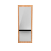 MYC Friseur Bedienplatz Modern Holz – Spiegelstation mit Ablage | Salon Arbeitsplatz Minimal