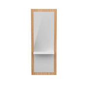 MYC Friseur Bedienplatz Modern Holz – Spiegelstation mit Ablage | Salon Arbeitsplatz Minimal