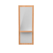 MYC Friseur Bedienplatz Modern Holz – Spiegelstation mit Ablage | Salon Arbeitsplatz Minimal