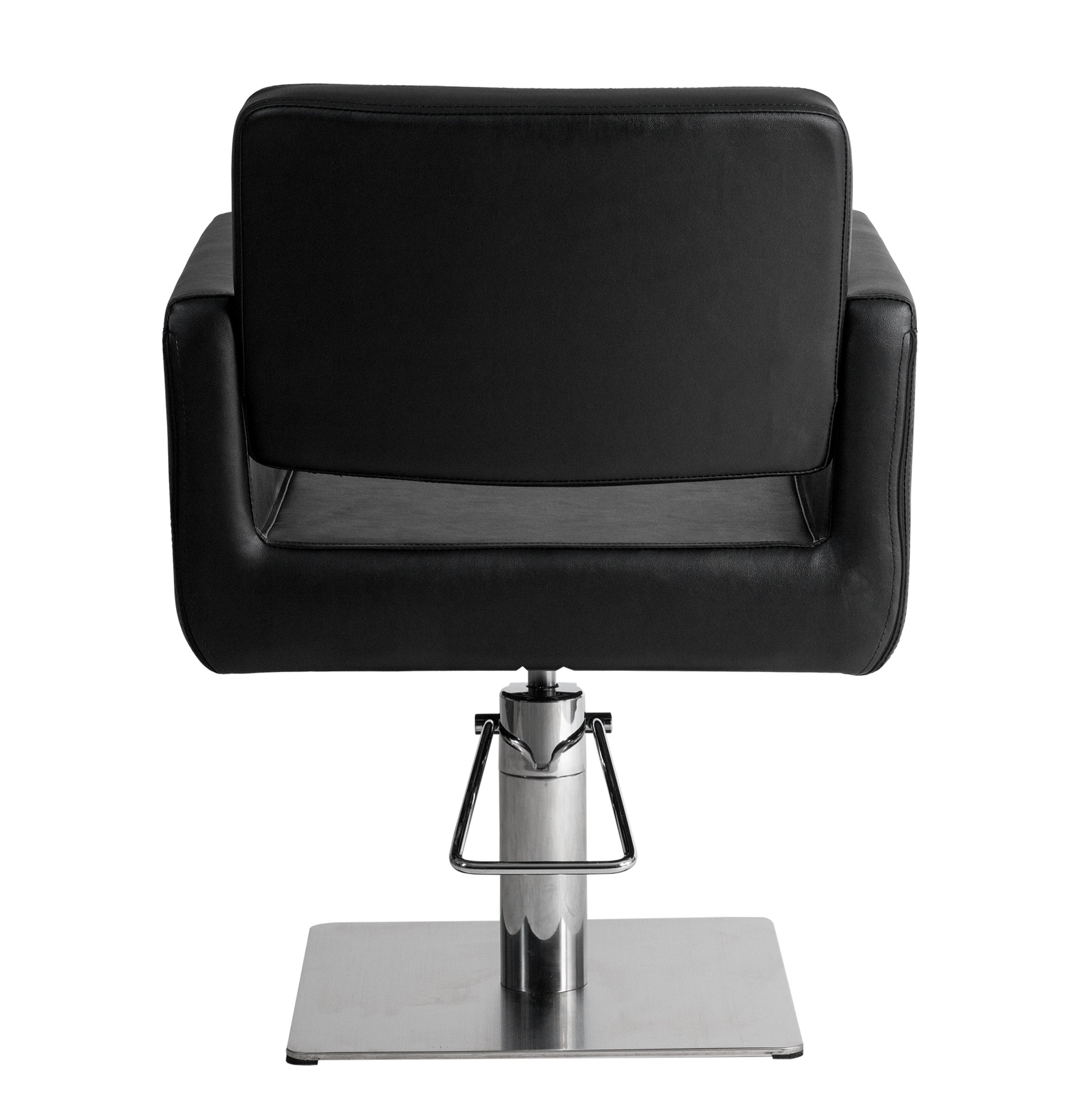 MYC CHIC Q Friseurstuhl in eleganter Schwarz-Farbe, Luxuriöser Friseur stuhl