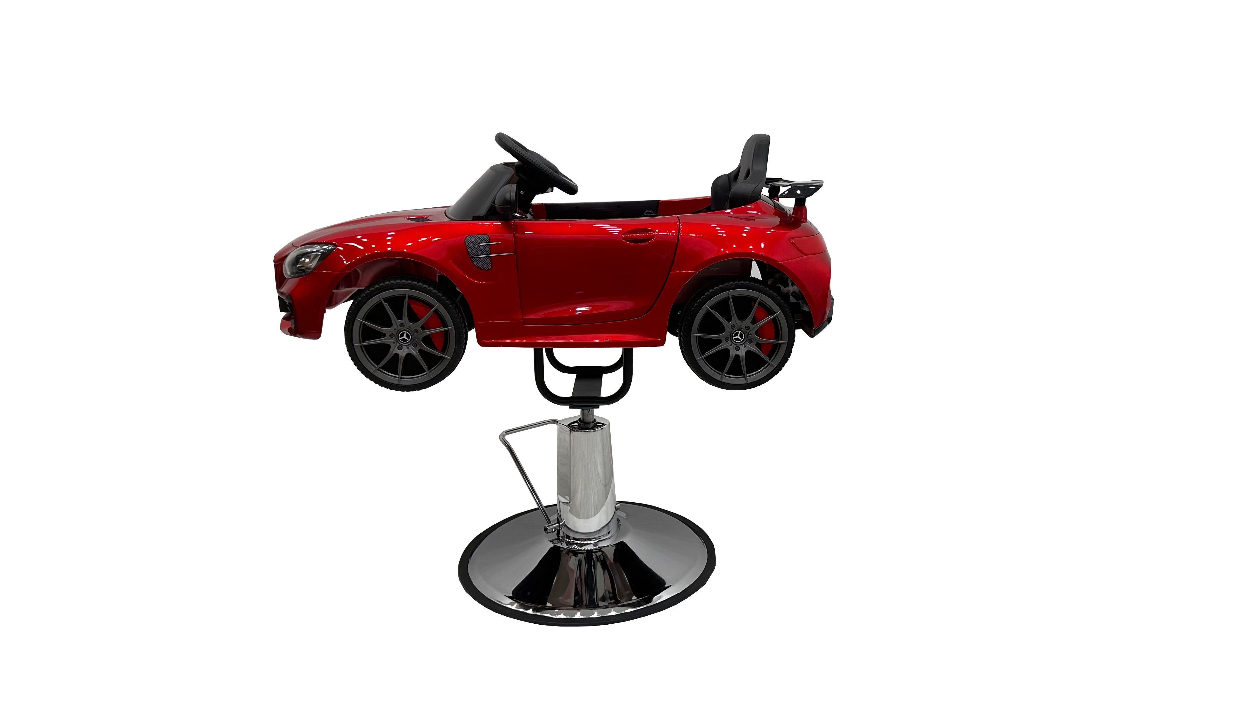 MYC WAG Kinder-Friseurstuhl, Kindersalonstuhl mit allen Details für die Kleinen- Ein Erlebnis auf Rädern