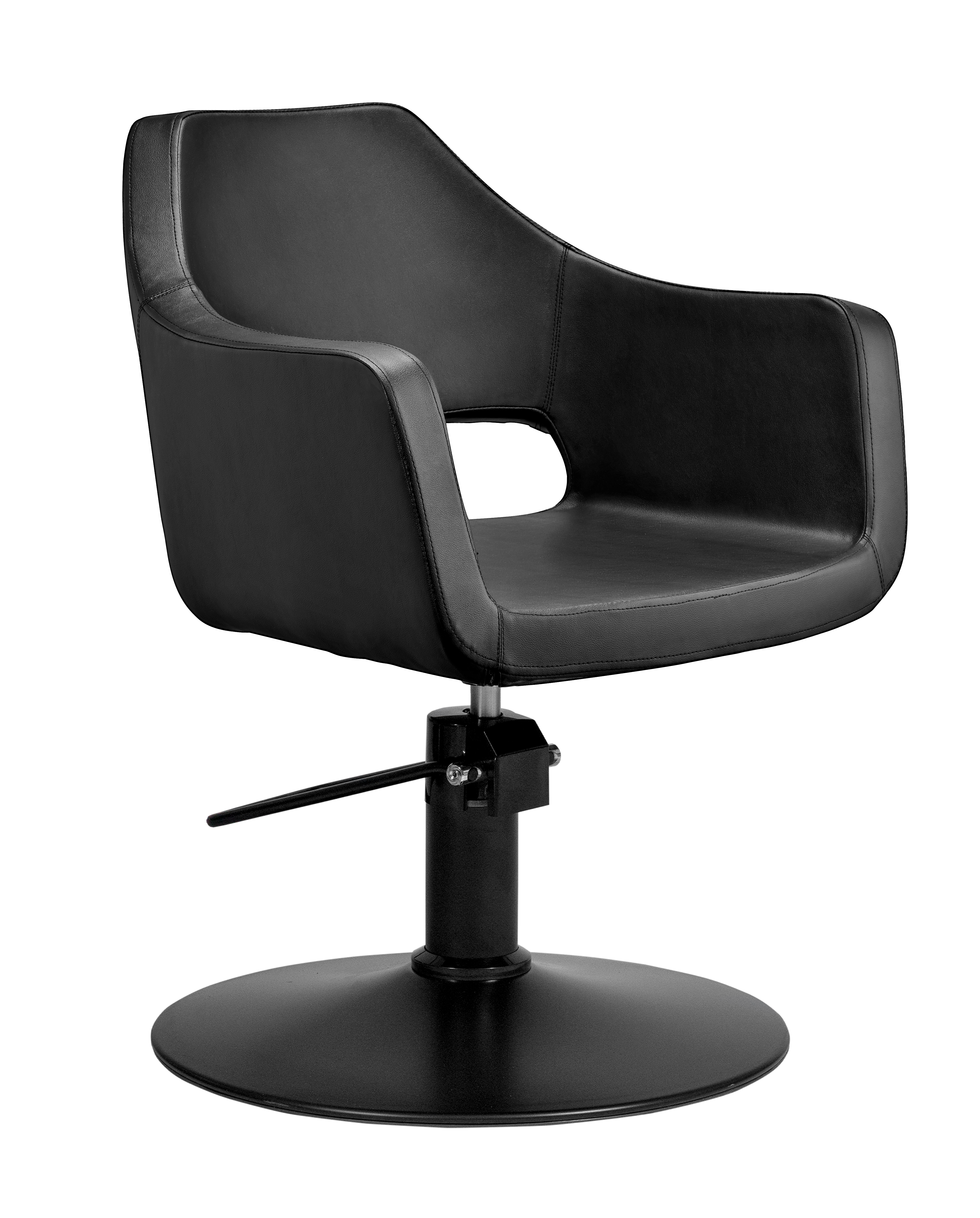 MYC WHIM Friseurstuhl in eleganter Schwarz-Farbe, Luxuriöser Friseur stuhl