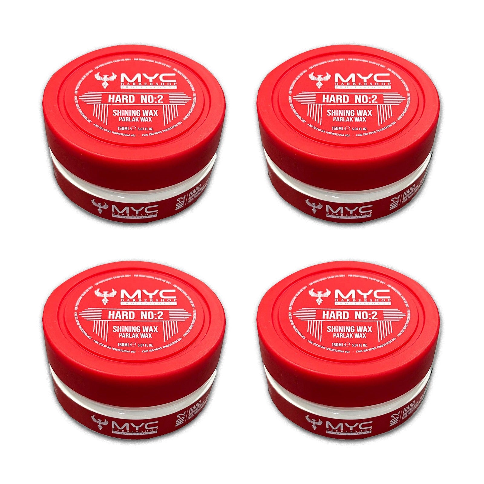MYC Hard Wax No:2 – 4er Pack – Starker Halt & Glänzendes Finish