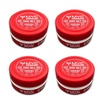 MYC Hard Wax No:2 – 4er Pack – Starker Halt & Glänzendes Finish