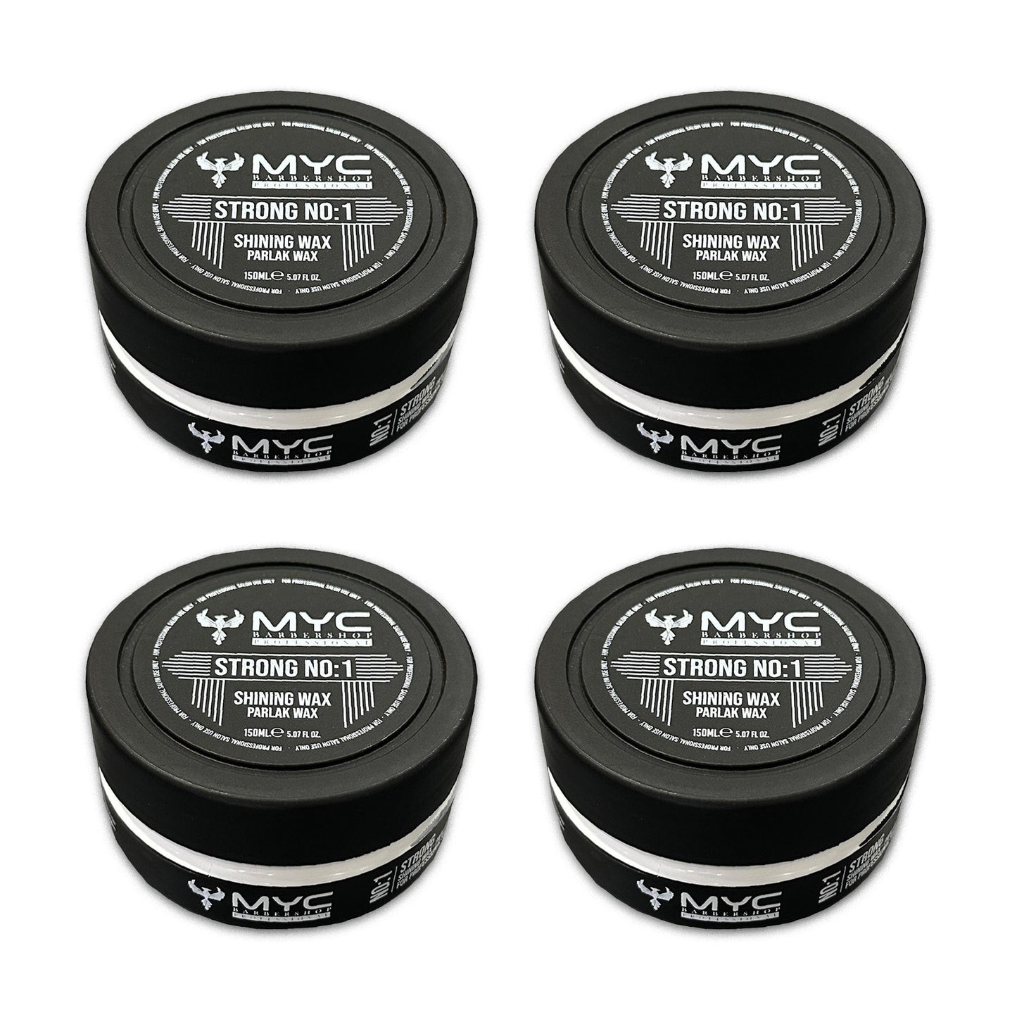 MYC Strong Wax No:1 – 4er Pack – Glänzender Look & Starker Halt