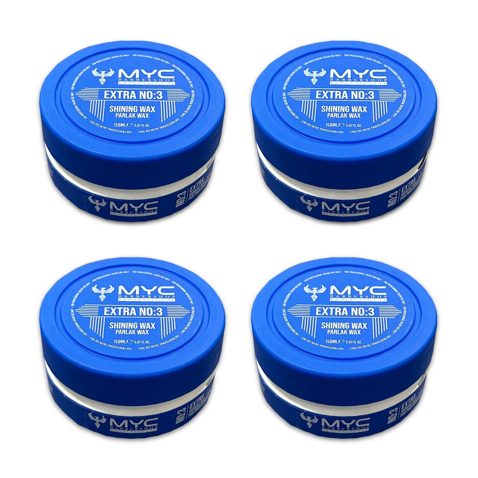 MYC Shining Wax No:3 – 4er Pack – Extra Glanz & Starker Halt