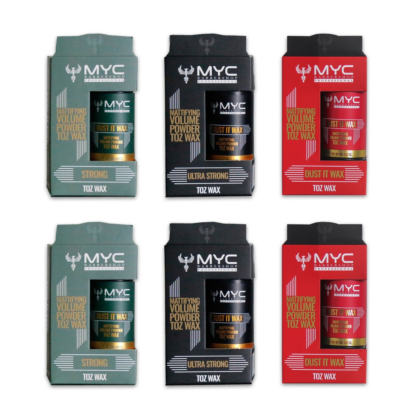 MYC Dust It Wax Mix – 3er Kombi-Pack – Strong, Ultra Strong & Medium