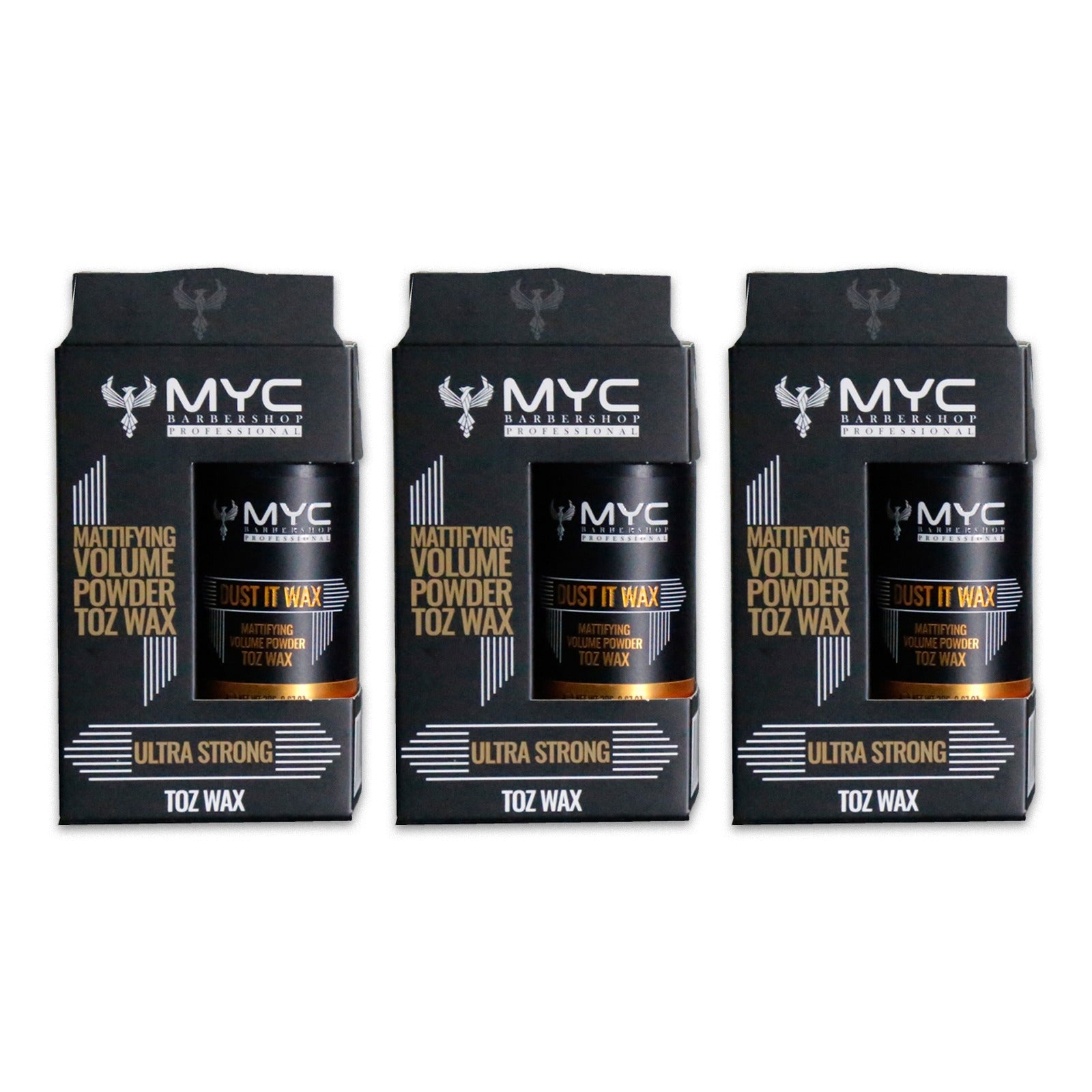 MYC Dust It Wax ULTRA STRONG – 3er Pack – Maximale Kontrolle & Matt-Finish