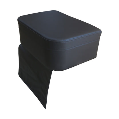 Premium Kinder Sitzkissen für Friseurstuhl – rutschfest, Wasserabweisend & Pflegeleicht – Schwarze PU-Leder Sitzerhöhung für Kinderhaarschnitt – Extra Dick & Komfortabel