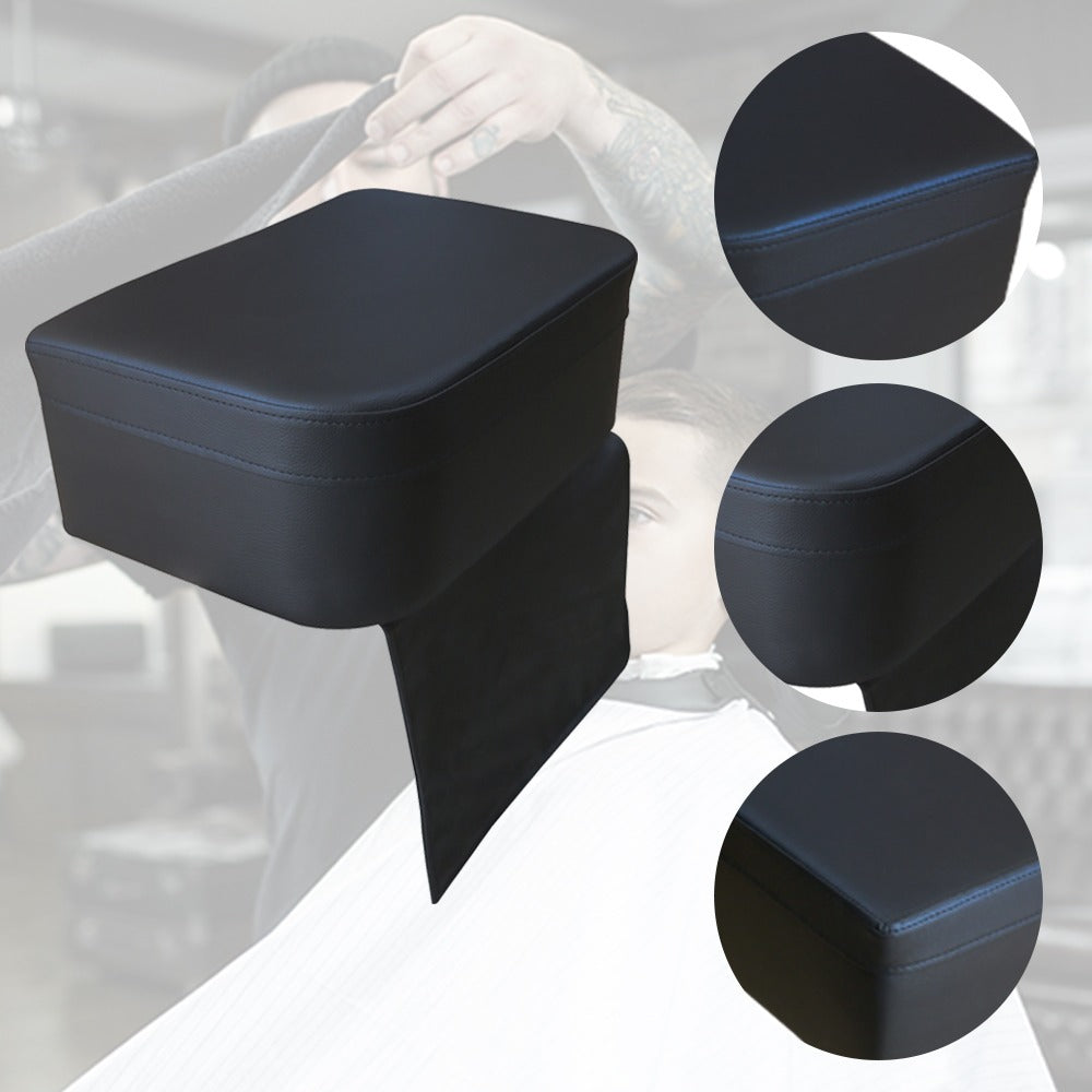 Premium Kinder Sitzkissen für Friseurstuhl – rutschfest, Wasserabweisend & Pflegeleicht – Schwarze PU-Leder Sitzerhöhung für Kinderhaarschnitt – Extra Dick & Komfortabel