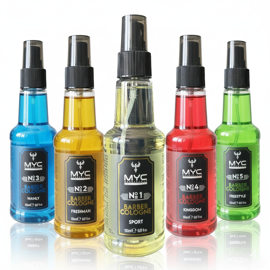 MYC Barber Cologne 5er Set – Frischer Duft für jeden Tag | 5×150 ml | Parfüm-Alternative